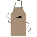 Jumping Dog Silhouette aprons