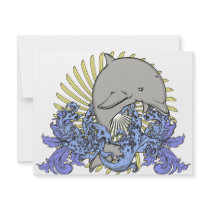 Jumping dolphin invitations by Spyder13x085 Jumping dolphin invitations