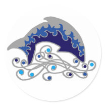 jumping dolphin stickers