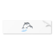 Jumping dolphins bumper stickers
