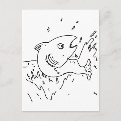 Tropical Fish Outline