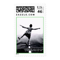 "JUMPING GIRL" POSTAGE STAMPS