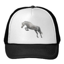 Jumping Gray Thoroughbred Hat