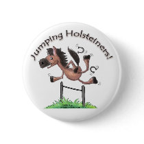 Jumping Holsteiners! buttons