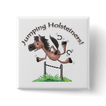 Jumping Holsteiners! buttons