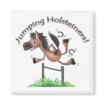 Jumping Holsteiners! magnets