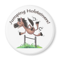 Jumping Holsteiners! magnets