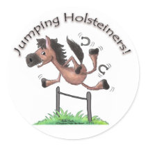 Jumping Holsteiners! stickers