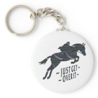 Jumping Horse-Just Get Over It Keychain