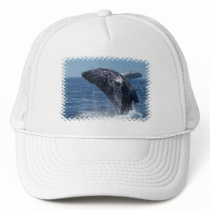 Jumping Humpback Whale Baseball Hat