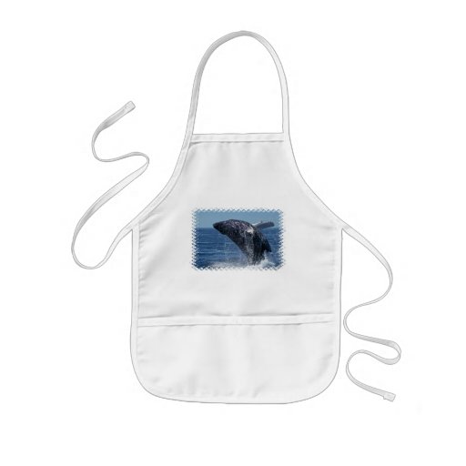 Jumping Humpback Whale  Children's Apron