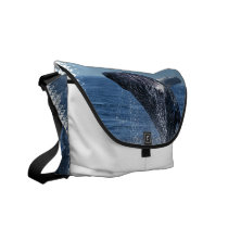Jumping Humpback Whale Messenger Bag