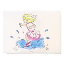 Jumping in puddles posters