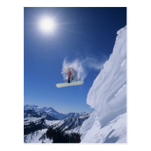 Jumping into Snake Creek Canyon from Clayton Postcards