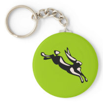 Jumping Jack Rabbit Key Chain