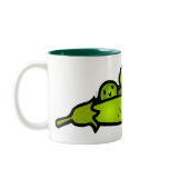 Jumping Peas Doodle Art Mug