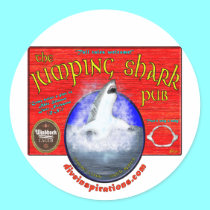 Jumping Shark Bar Sticker