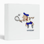 Jumping Tennis Kid 3 Ring Binder