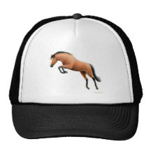Jumping Thoroughbred Horse Hat