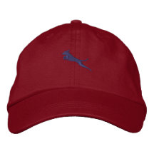 Jumping Vizsla Cap Embroidered Baseball Caps