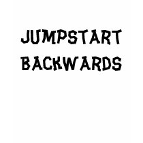Jumpstart Backwards womens tshirt by Tenaidia Jumpstart Backwards womens tshirt