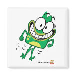 Jumpy Peete Square Magnet