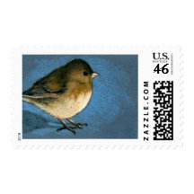 JUNCO BIRD DRAWING STAMP