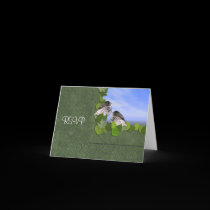 Junco Wedding Reception RSVP Card cards