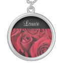 JUNE Birth Flower - Red Rose Necklace