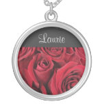 JUNE Birth Flower - Red Rose Necklace