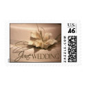 June Calla Lily Wedding Cake postage
