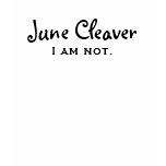 June Cleaver, I am not. t-shirts