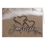 June Destination Beach Wedding Card - Customized
