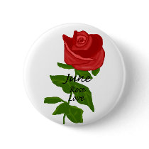 June Rose Love button