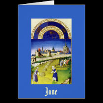 June - the Tres Riches Heures du Duc de Berry cards