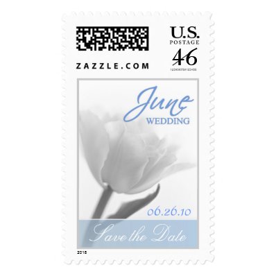 June Wedding Date Custom Postage Stamp