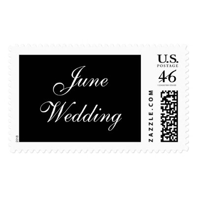 June Wedding Formal Postage Stamp