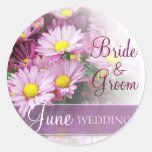 June Wedding - Lavender Daisies Stickers
