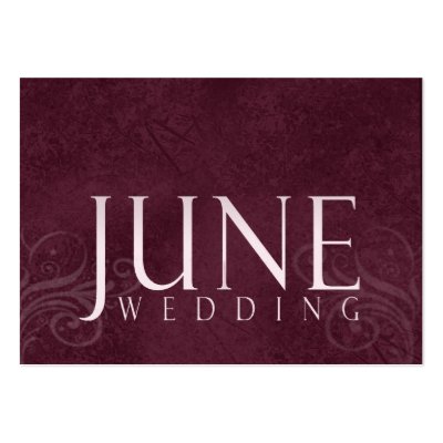 June Wedding Note cards Business Cards by aslentz