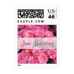 June Wedding pink flowers Stamp