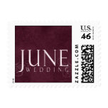 June Wedding Postal Stamps