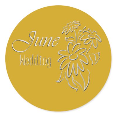 june weddings sticker