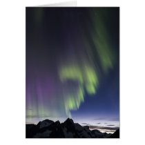 Juneau Icefield Northern Lights (Blank Inside) Greeting Card