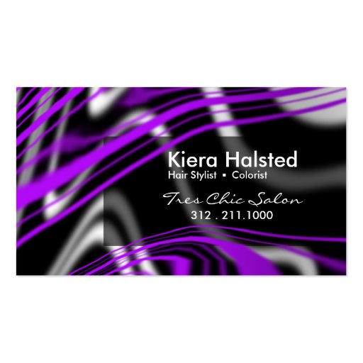 Jungle-1 Business Card (purple/black) (front side)