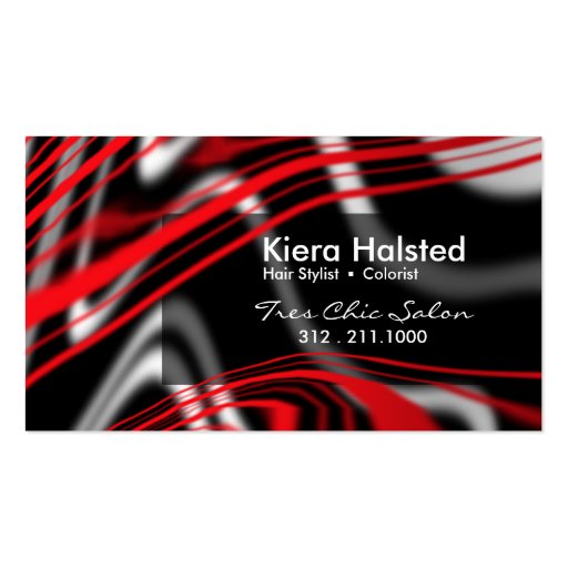 Jungle-1 Business Card (red/black) (front side)