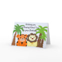 Jungle Animals Birthday Card