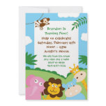 Jungle Animals Birthday Party Invitation