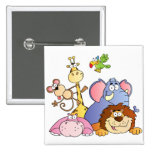 Jungle Animals Buttons