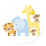 Jungle Animals Envelope Seals Stickers