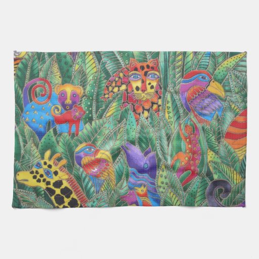 JUNGLE ANIMALS HAND TOWELS Zazzle